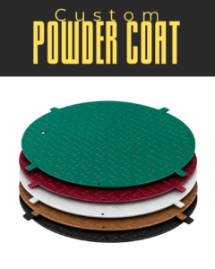 Flat Aluminum Bore Cover Colour Powder Coat
